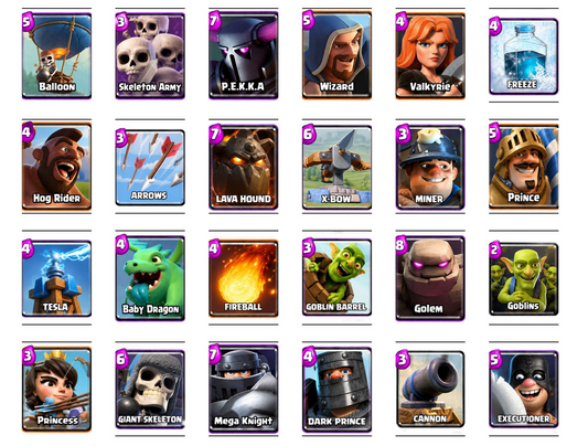 Clash Royale Cards
